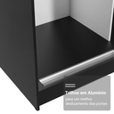 Ver imagem 7 de Guarda-Roupa Casal com Pés 3 Portas de Correr com Espelho Reno Madesa