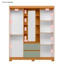 Ver imagem 5 de Guarda Roupa Capelinha Casal 04 Portas Olímpia