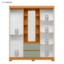 Ver imagem 6 de Guarda Roupa Capelinha Casal 04 Portas Olímpia