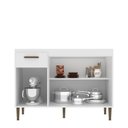 Ver imagem 2 de Balcão para Cozinha 3 Portas e 1 Gaveta 120 cm Branco