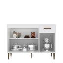 Ver imagem 5 de Balcão para Cozinha 3 Portas e 1 Gaveta 120 cm Branco