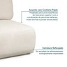 Sofá Modular 2 Lugares Com Sumiê Orla CabeCasa MadeiraOriginals - 10