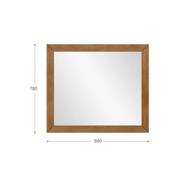 Moldura com Espelho 90cm X 78cm Prata - 3