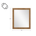 Ver imagem 4 de Espelho com Moldura 90x78cm em Madeira Maciça Linha Prata