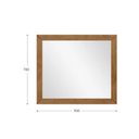 Ver imagem 3 de Espelho com Moldura 90x78cm em Madeira Maciça Linha Prata