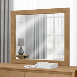 Moldura com Espelho 90cm X 78cm Prata - 1