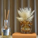 Ver imagem 3 de Arranjo de Flores Envelhecidas Artificiais no Vaso Trouxinha 27cm | Beleza Atemporal Formosinha