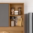 Ver imagem 7 de Armário de Cozinha Compacto Zen 3 Portas 1 Gaveta Freijo e Gris