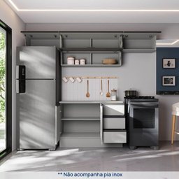 Cozinha Modulada 5 Peças 4 Aéreos 1 Balcão Nara Cabecasa Madeiramadeira - 5