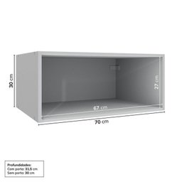 Cozinha Modulada 5 Peças 4 Aéreos 1 Balcão Nara Cabecasa Madeiramadeira - 7