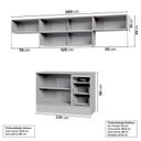 Ver imagem 5 de Cozinha Modulada 5 Peças 4 Aéreos 1 Balcão Nara CabeCasa MadeiraOriginals