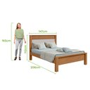 Ver imagem 2 de Cama Casal Athenas - Lopas Amendoa Clean/off White