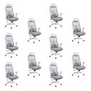 Ver imagem 2 de Kit com 10 Cadeiras Office Presidente Ajustavel e Ergonomica com Nr 17 Everest