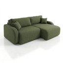 Ver imagem 2 de Sofá Cama Modular 2 Lugares Orgânico 210cm Base Madeira Maciça Cancún