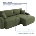 Ver imagem 7 de Sofá Cama Modular 3 Lugares Orgânico 210cm Base Madeira Maciça Cancún