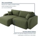 Ver imagem 4 de Sofá Cama Modular 2 Lugares Orgânico 210cm Base Madeira Maciça Cancún
