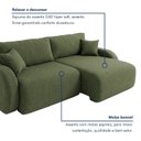 Ver imagem 6 de Sofá Cama Modular 2 Lugares Orgânico 210cm Base Madeira Maciça Cancún