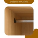 Ver imagem 7 de Guarda Roupa Casal 2 Portas de Correr 4 Gavetas 100% MDF Santorini Carvalho Nature/Off White Marrom