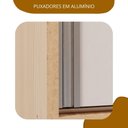 Ver imagem 6 de Guarda Roupa Casal 2 Portas de Correr 4 Gavetas 100% MDF Santorini Carvalho Nature/Off White Marrom
