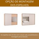 Ver mais imagens de Guarda Roupa Casal 2 Portas de Correr Santorini 2 Espelhos