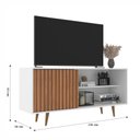 Ver imagem 3 de Rack de Tv até 55 Pol. Menorca com 1 Porta -branco / Freijo