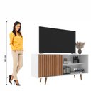 Ver imagem 5 de Rack de Tv até 55 Pol. Menorca com 1 Porta -branco / Freijo