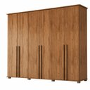 Ver imagem 2 de Guarda-Roupa Casal com 6 Portas com 4 Gavetas Internas e Maleiro Amsterdã Ii