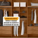 Ver imagem 5 de Guarda-Roupa Casal com 6 Portas com 4 Gavetas Internas e Maleiro Amsterdã Ii