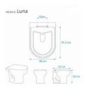 Ver imagem 5 de Tampa De Vaso Sanitário Laqueado Luna Icasa Preto