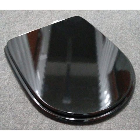 Tampa De Vaso Sanitário Laqueado Luna Icasa Preto