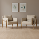 Ver imagem 1 de Kit 2 Poltronas Decorativa para Sala de Estar Orion