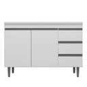 Ver imagem 1 de Balcão de Pia Andréia 100 Cm Branco – Ajl