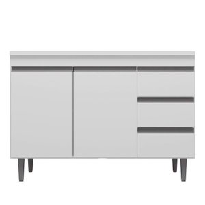Balcão de Pia Andréia 100 Cm Branco – Ajl