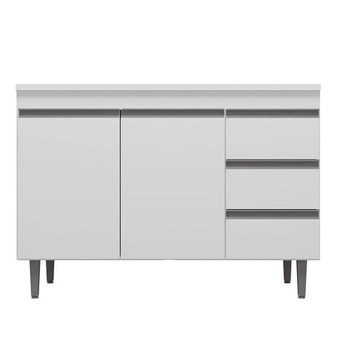 Balcão de Pia Andréia 100 Cm Branco – Ajl