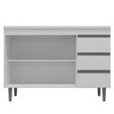 Ver imagem 3 de Balcão de Pia Andréia 100 Cm Branco – Ajl