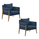 Ver imagem 2 de Kit 2 Poltronas Decorativa para Sala de Estar Orion