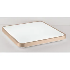 Plafon de Sobrepor Led 120w 9000lm Multitemperatura Bivolt Metal Dourado e Acrílico