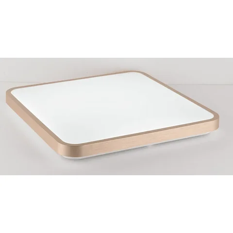 Plafon de Sobrepor Led 120w 9000lm Multitemperatura Bivolt Metal Dourado e Acrílico