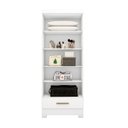 Ver imagem 6 de Guarda-Roupa 100% MDF 2 Portas 1 Gaveta com Espelhos Smart Plus Espresso Móveis Branco