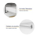 Ver mais imagens de Guarda-Roupa 100% MDF 2 Portas 1 Gaveta com Espelhos Smart Plus Espresso Móveis Branco
