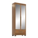 Ver imagem 2 de Guarda-Roupa 100% MDF 2 Portas 1 Gaveta com Espelhos Smart Plus Espresso Móveis Bege/Cinamomo
