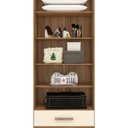Ver imagem 6 de Guarda-Roupa 100% MDF 2 Portas 1 Gaveta com Espelhos Smart Plus Espresso Móveis Bege/Cinamomo/Offwhite