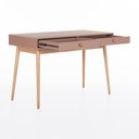 Ver imagem 3 de Escrivaninha Liva 2 Gavetas 120 Cm X 53 Cm Rosa Blush