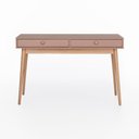 Ver imagem 1 de Escrivaninha Liva 2 Gavetas 120 Cm X 53 Cm Rosa Blush