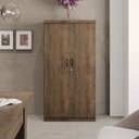 Ver imagem 1 de Armário para Escritório 2 Portas Design Moderno Marrom/Carvalho