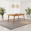 Ver imagem 3 de Conjunto Sala de Jantar Mesa 6 Cadeiras Industrial Madeira Maciça MDF Elegance Bless Yescasa Marrom