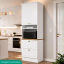 Ver imagem 2 de Torre Quente 72 cm 2 Portas 2 Gavetas C350 Branco HP Nature Henn