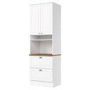 Ver imagem 1 de Torre Quente 72 cm 2 Portas 2 Gavetas C350 Branco HP Nature Henn