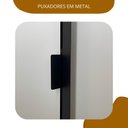 Ver imagem 5 de Guarda Roupa Casal 6 Portas 4 Gavetas 100% MDF Hefesto Carvalho Nature/Off White Marrom
