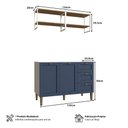 Ver imagem 3 de Cozinha Modulada Aurora 120cm C/ Nicho Conjunto Provençal Cor:branco com Azul